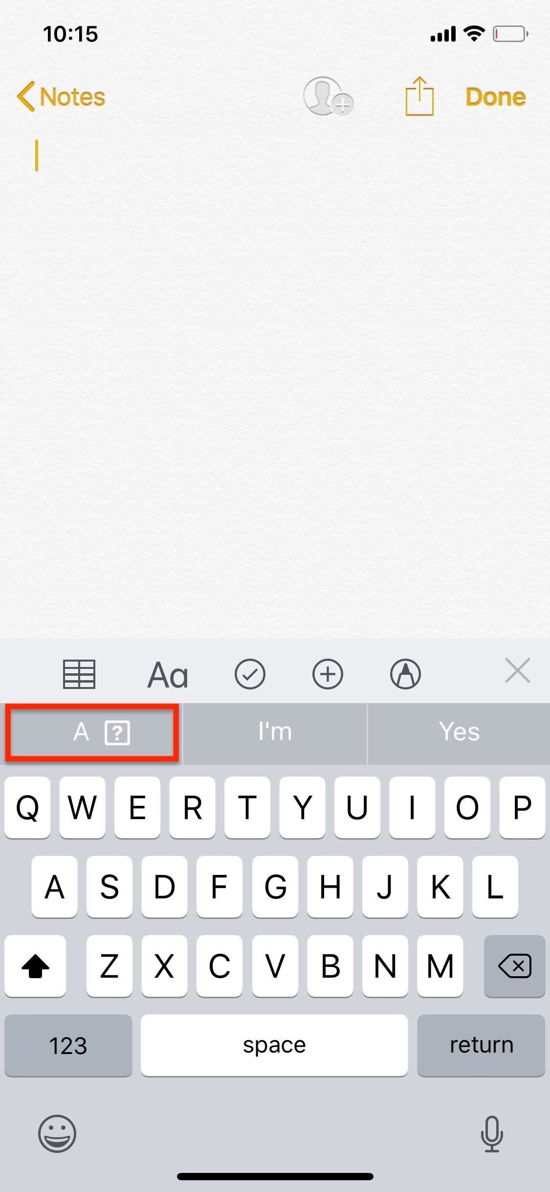 Как исправить'A [?]' Autocorrect Bug in iOS 11 When Typing 'i' Out on Your iPhone